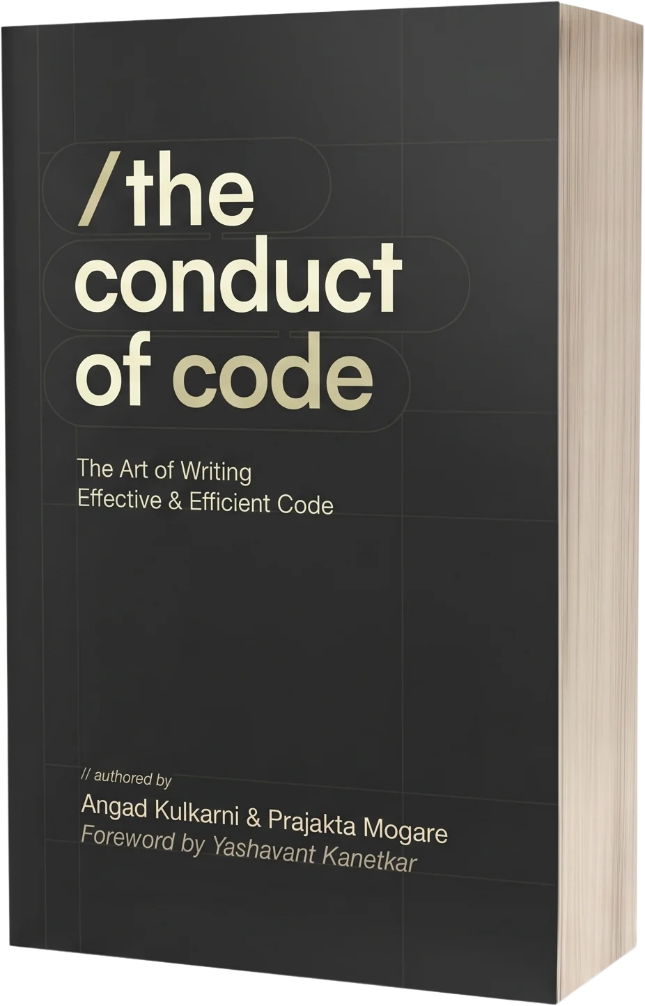Paperback cover of The Conduct of Code by Angad Kulkarni and Prajakta Mogare, with a foreword by Yashavant Kanetkar